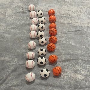 25 kids sports rings new no tags